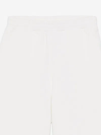 Fendi Logo-embroidered Shorts In White