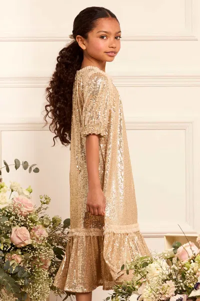 Needle & Thread Sequin Dress In Pink