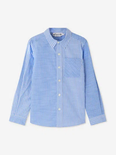 Bonpoint Light Blue Tango Striped Shirt In Blue