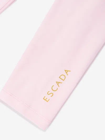 Escada Baby Girls Logo Leggings In Pink