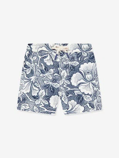 Bonpoint Baby Boys Floral Swim Shorts In Blue