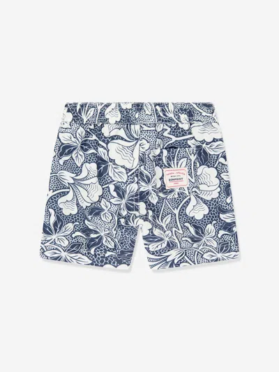 Bonpoint Baby Boys Floral Swim Shorts In Blue