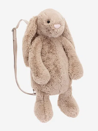 Jellycat Bashful Bunny Backpack In Beige
