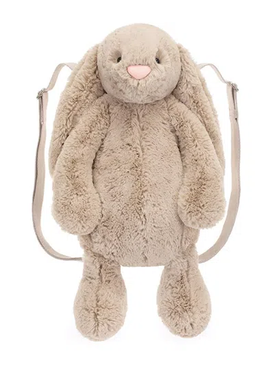Jellycat Bashful Bunny Backpack In Beige