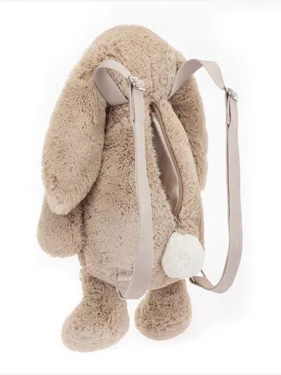 Jellycat Bashful Bunny Backpack In Beige