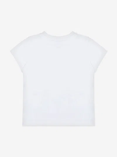 Moschino Kids Goose Embroidered Crewneck T-shirt In White