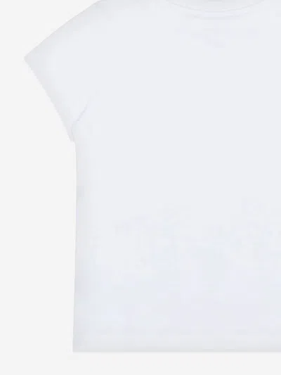 Moschino Kids Goose Embroidered Crewneck T-shirt In White
