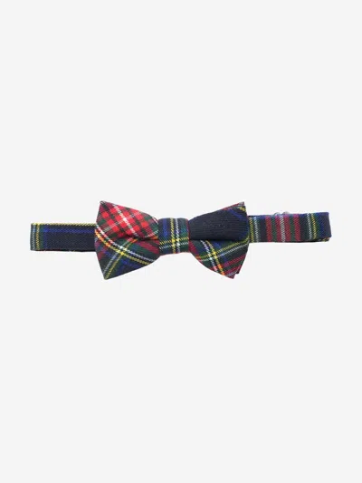 Romano Suits Romano Boys Tartan Bow Tie In Multicoloured