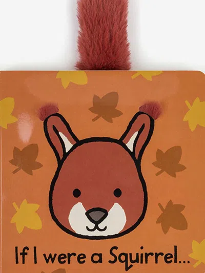Jellycat If I Were A Squirrel Board Book In Orange