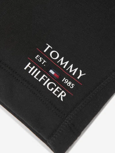 Tommy Hilfiger Boys Flag Sweat Shorts In Black