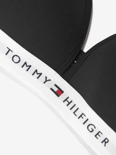 Tommy Hilfiger Girls Fixed Foam Triangle Bra In Black