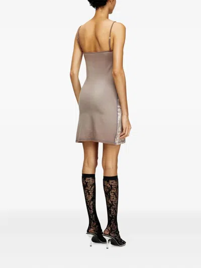 Diesel Womens 7ff D-longy Graphic-print Cotton-jersey Mini Dress Xs In Multi