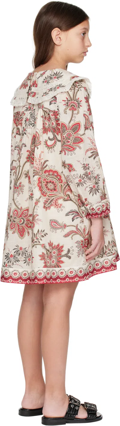 Sea Ny Kids Beige Cassandra Dress In Multi Multi