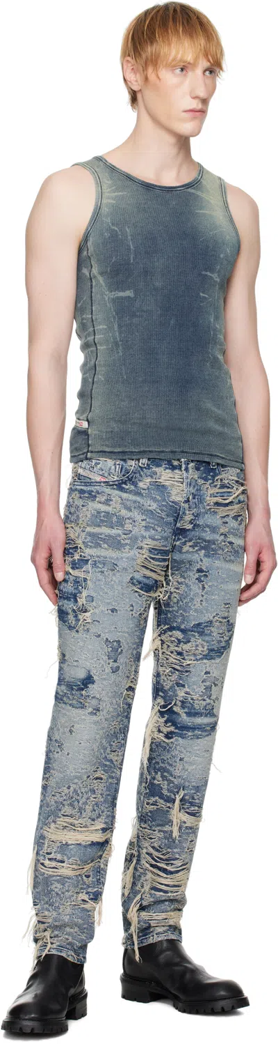 Diesel Blue T-hans T-shirt In Black