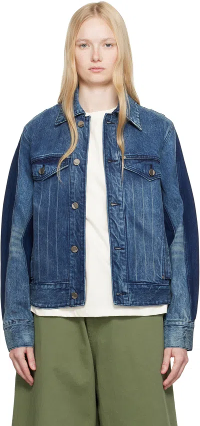 Ader Error Blue 1603 Trucker Denim Jacket In Blue