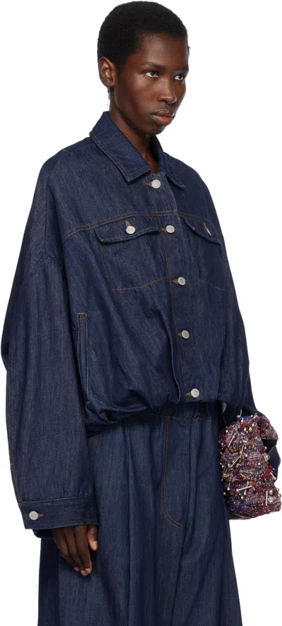 Dries Van Noten Cotton Denim Vesto Jacket In 507 Indigo