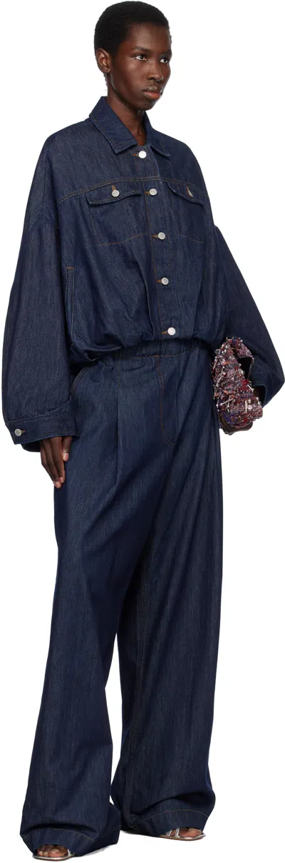 Dries Van Noten Cotton Denim Vesto Jacket In 507 Indigo