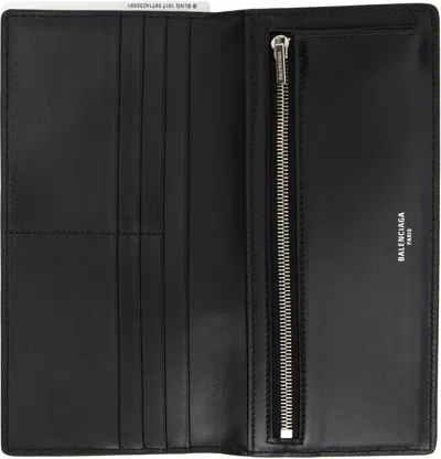 Balenciaga Passport Matte Soft Leather Phone Holder In Black