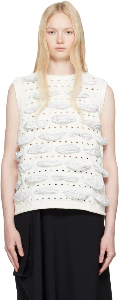 Ader Error White Product. 58 Knit Vest In White