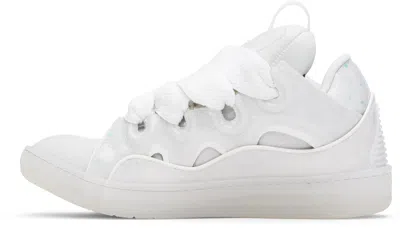 Lanvin Curb Sneakers In White/white0000