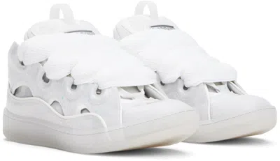 Lanvin Curb Sneakers In White/white0000