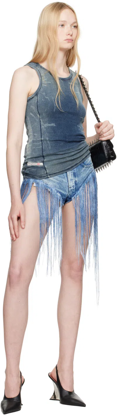 Diesel Top T-go Blue Washed Effect In 01