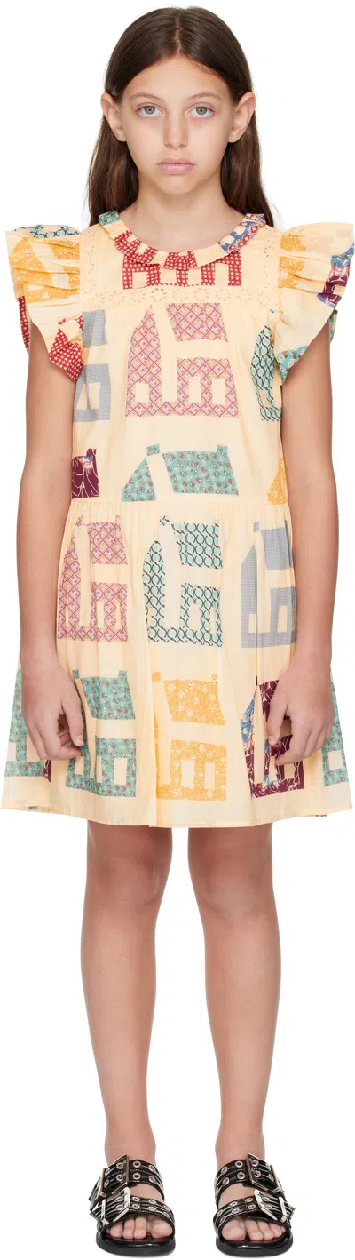Sea Ny Kids Beige Anneliese Dress In Multi Multi