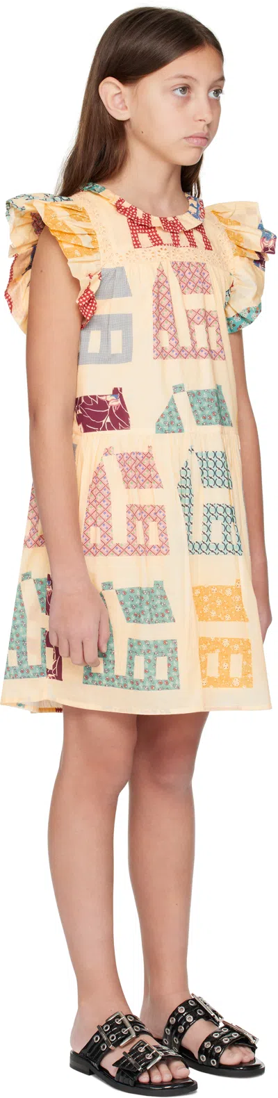 Sea Ny Kids Beige Anneliese Dress In Multi Multi