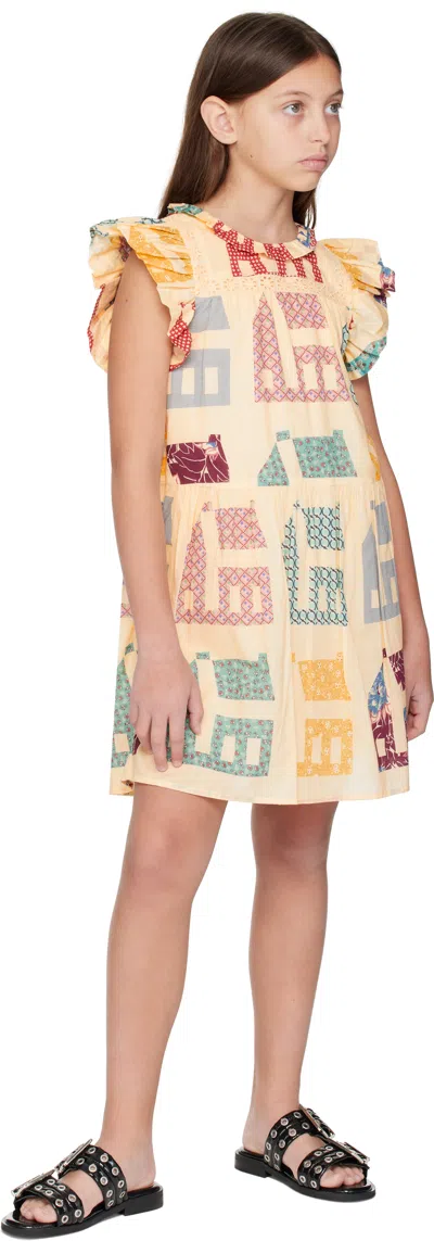 Sea Ny Kids Beige Anneliese Dress In Multi Multi