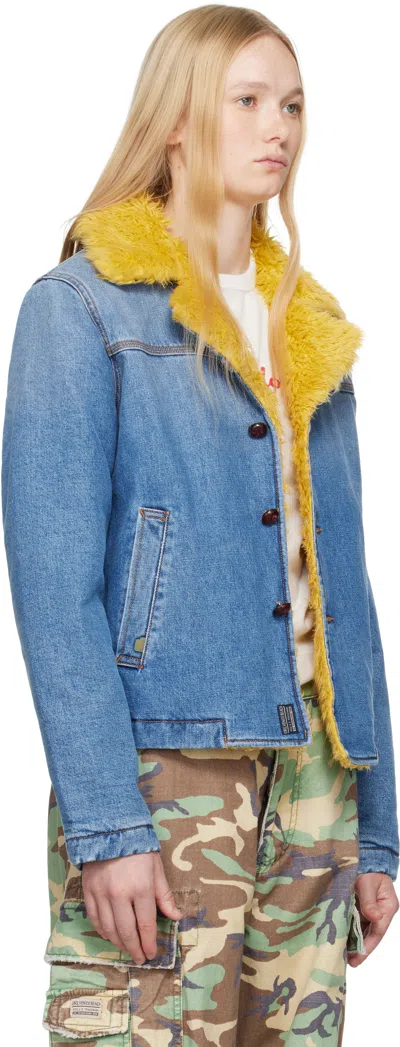 Erl Blue Venice Denim Jacket In 1 Blue