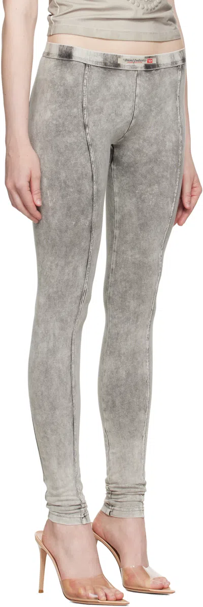 Diesel Gray Athena-dnm Leggings In 9dba