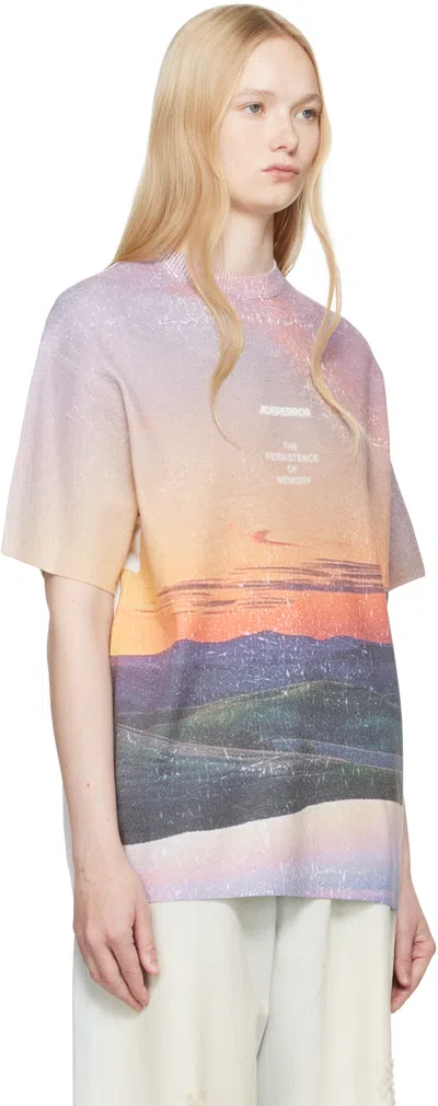 Ader Error Multicolor Half Sleeve Knit Product. 60 T-shirt In Orange