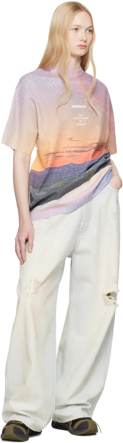 Ader Error Multicolor Half Sleeve Knit Product. 60 T-shirt In Orange