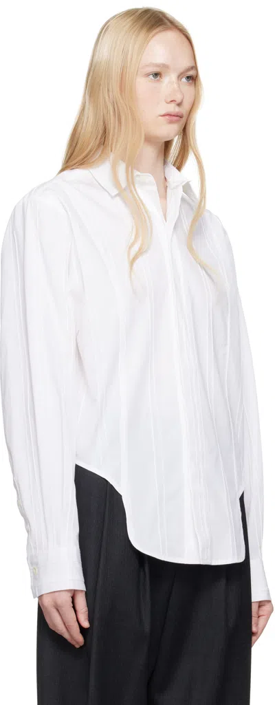 Ader Error Long Sleeve Shirt In White