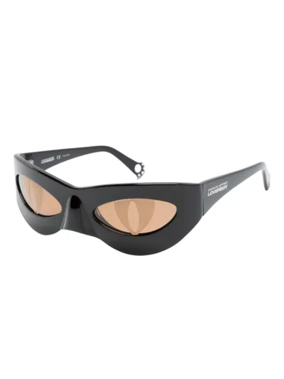 Charles Jeffrey Loverboy Neko Cat-eye Sunglasses In Black