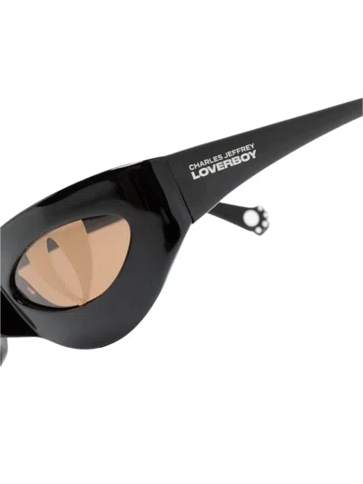 Charles Jeffrey Loverboy Neko Cat-eye Sunglasses In Black