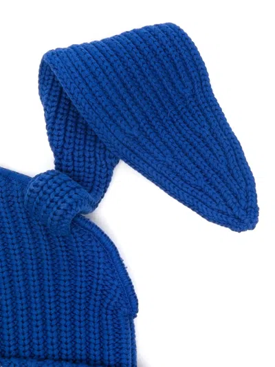 Charles Jeffrey Loverboy Chunky Rabbit Beanie In Blue