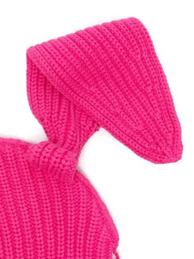 Charles Jeffrey Loverboy Ears-detailed Beanie In Pink