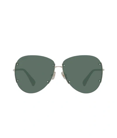Max Mara Maxmara Mm0001 Aviator Sunglasses In Green