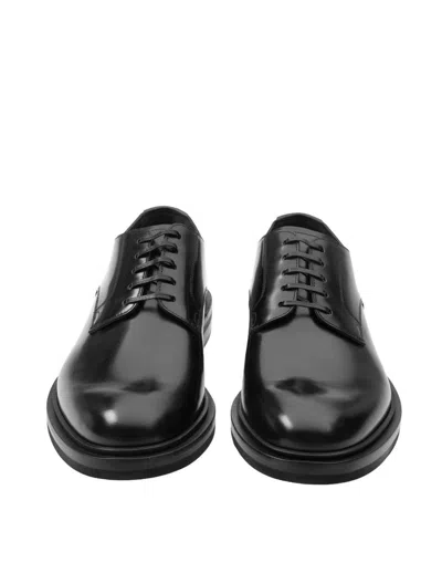 Dolce & Gabbana Lace-up Business Casual Shoes In Black