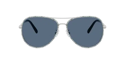 Tory Burch Woman Sunglass Ty6114 In Navy Blue