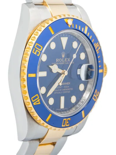 Pre-owned Rolex  Submariner 40mm In 蓝色