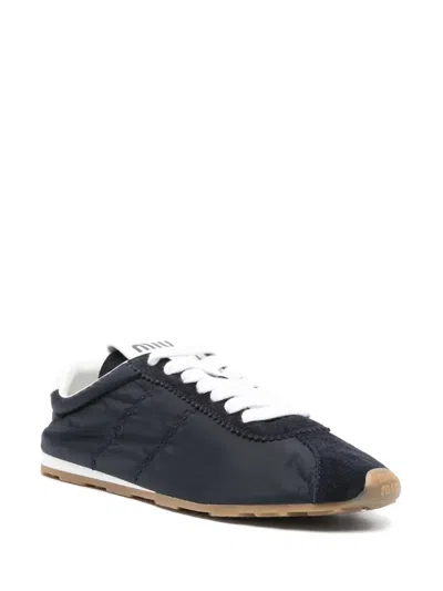 Miu Miu Nylon Sneakers In Blue