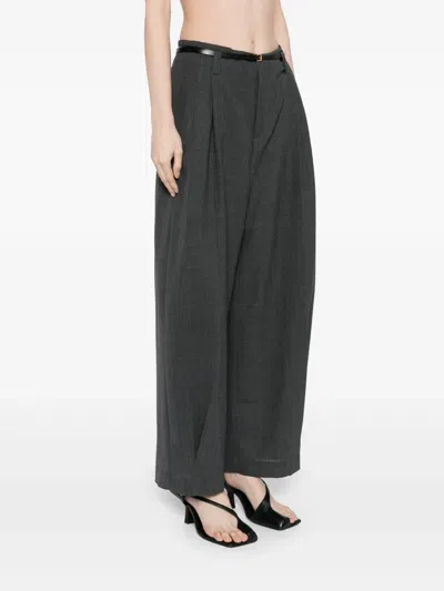 Less Hose Mit Weitem Bein In Grau