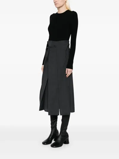 Less Kleid Im Patchwork-design In Schwarz