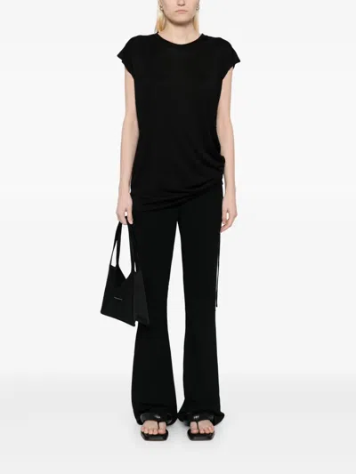 Less Asymmetrische Seidenweste In Schwarz