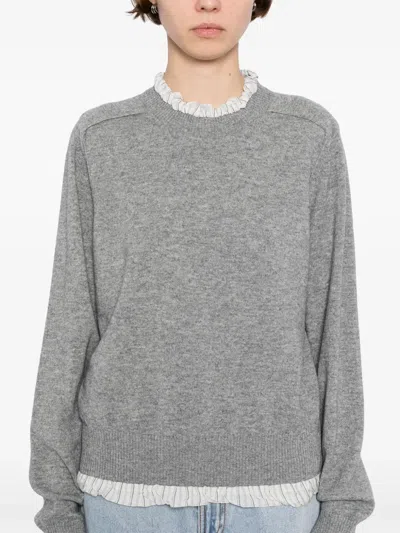 Less Pullover Im Layering-look In Grau