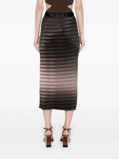 Less Rock Mit Farbverlauf-print In Braun