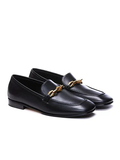 Jimmy Choo Diamond Tilda Chain-detail Loafers In Black