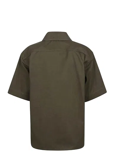 Max Mara Button Detailed Short In Green